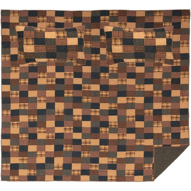 Patriotic Patch California King Quilt Set (1 Quilt 130Wx115L& 2 Shams 21x37) VHC Brands - The Fox Decor